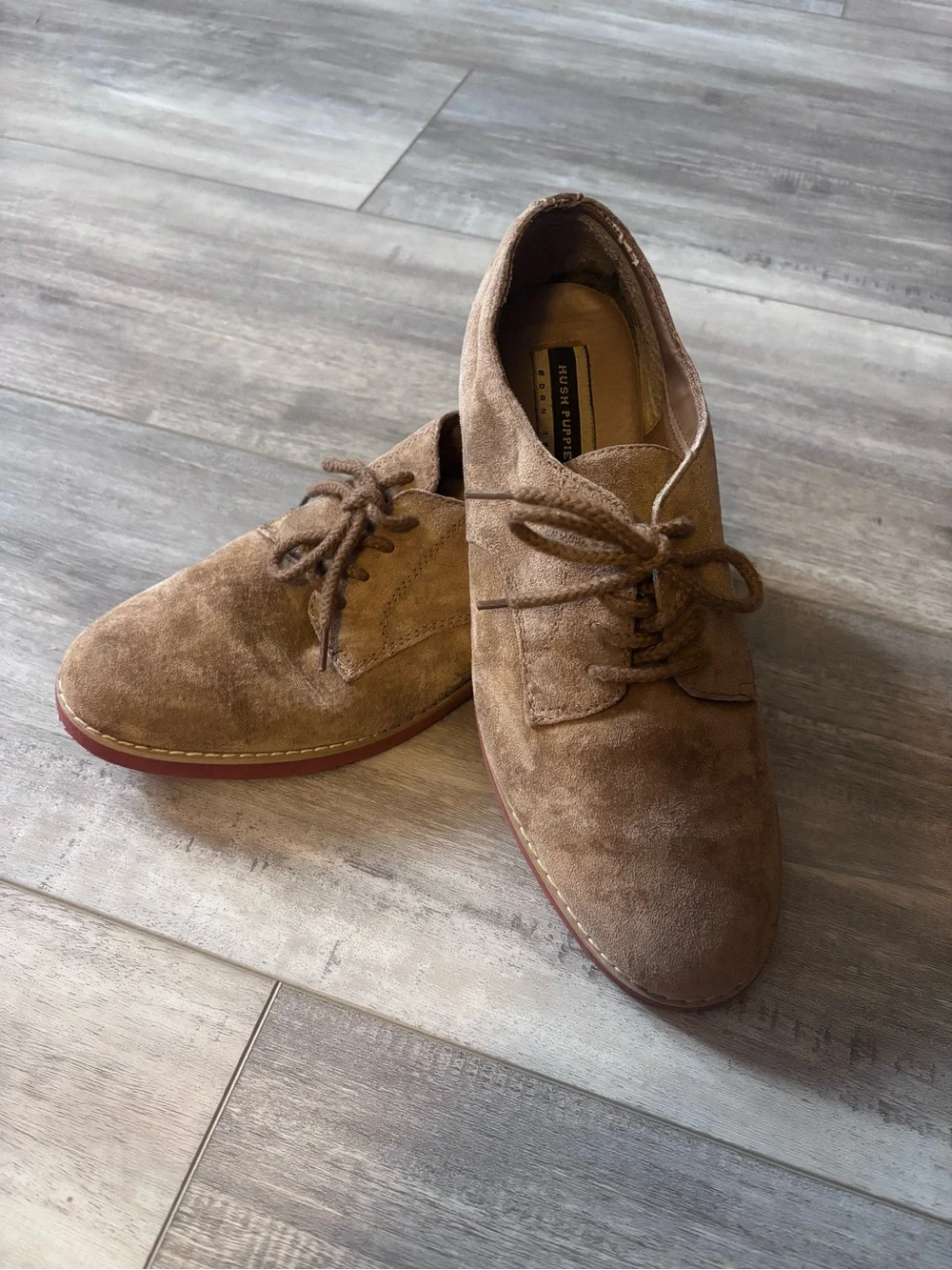 Hush Puppies Brown Suede Chukka Boots